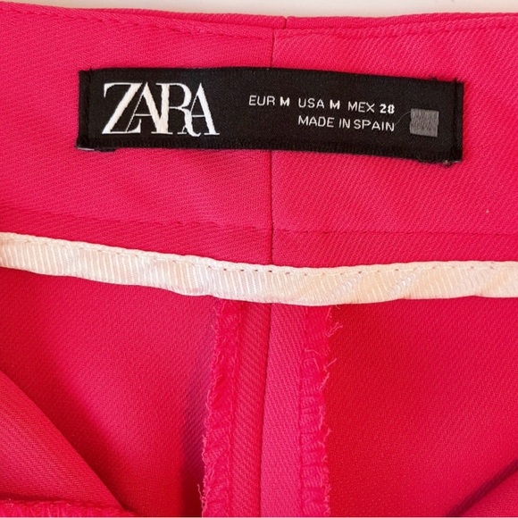 🏷️Zara Fuschia Pink Wide Leg Trouser Pants High Rise Office Siren menswear - Picture 7 of 11